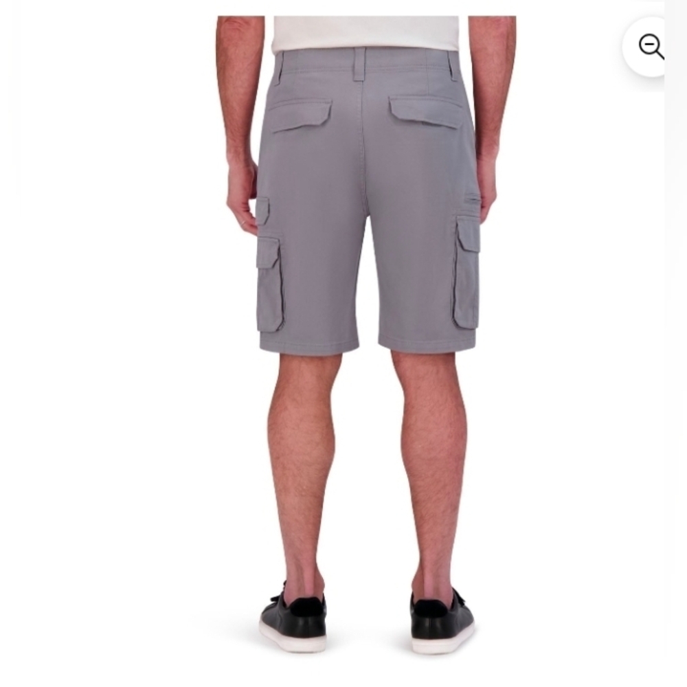 IRON Clothing Co Men's Flex Waistband Stretch Twill Multi Pocket Cargo Short - Picture 3 of 8